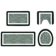 thumbnail image 3 of Sentmoon Shower Rug Bath Mat Bathroom Rugs Sets 4 Piece with Lid Cover Bathroom Shower Rugs with U Shaped Toilet Mat Absorbent Microfiber Plushes Non Slip Bath Rugs Washable Rug, 3 of 8