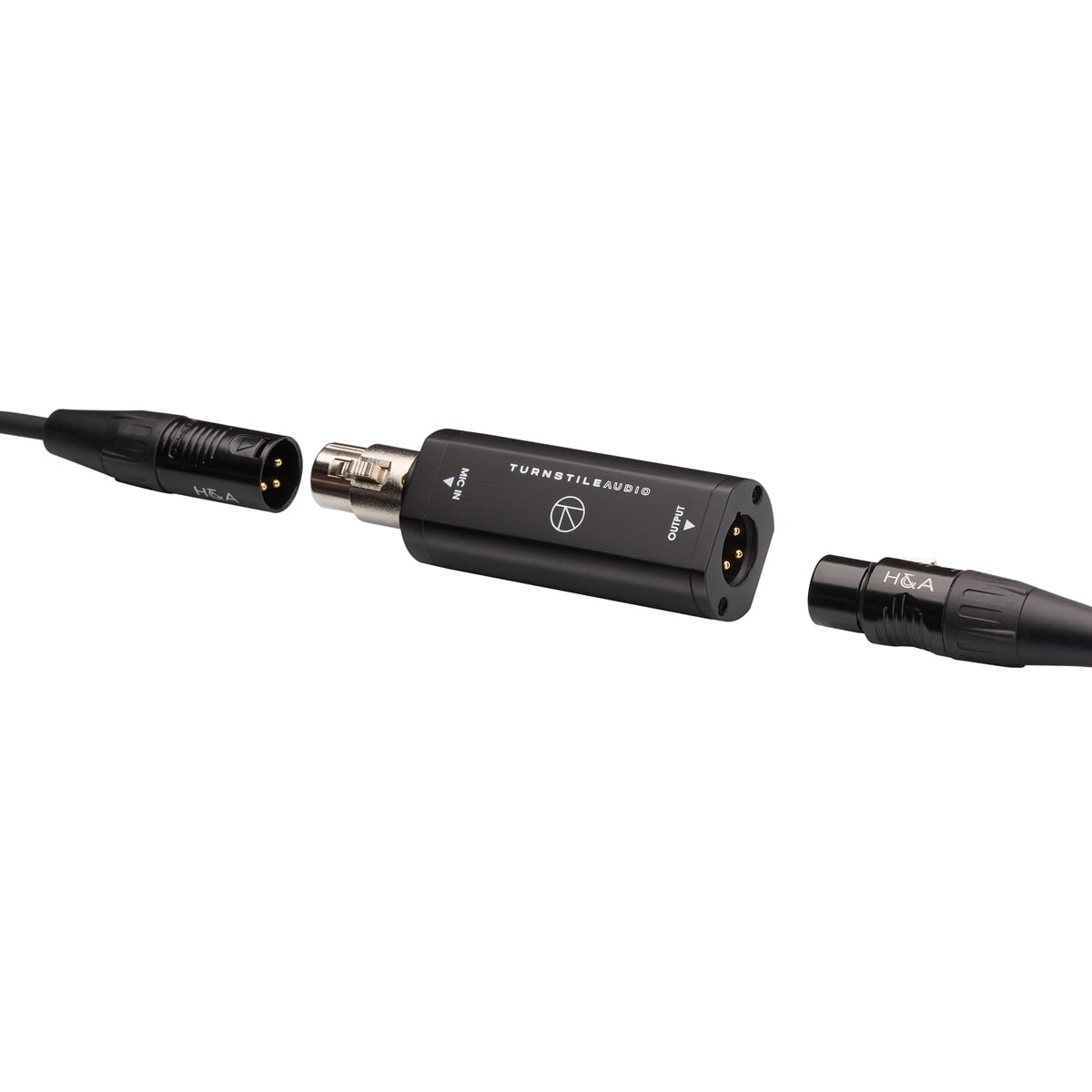 Turnstile Audio Platform Series TAP100MP Microphone Preamplifier, In-Line Microphone Preamp, Active Booster for Dynamic and Ribbon Mics - Reduce Noise and Add Clarity to Your Podcast or Livestream