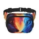 thumbnail image 1 of Fotbe Wolf Cangurera Cuadrada con Estampado de Doble Capa, Bolsa de Cintura Ajustable Mini para Hombres y Mujeres, 1 of 9