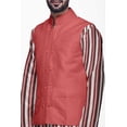thumbnail image 4 of Atasi Ensemble Kurta Pyjama Ethnique Classique à Manches Longues Imprimé pour Hommes Tenue Décontractée, 4 of 5