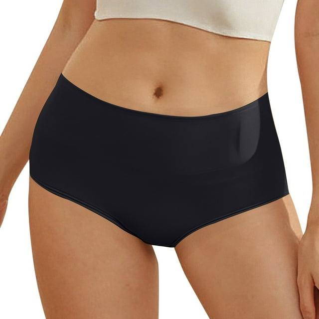 Culotte Menstruelle Anti-Fuite de Couleur Unie pour Femmes