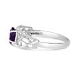 thumbnail image 4 of 14k White Gold Marquise Amethyst filigree Ring, 4 of 6