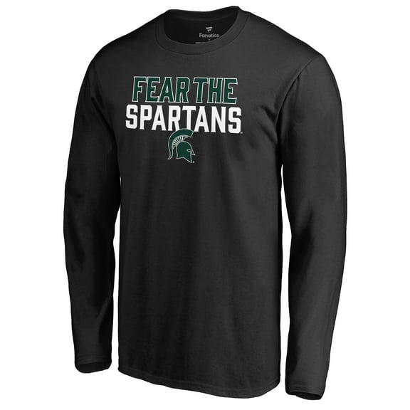 Men's Black Michigan State Spartans Hometown Collection Long Sleeve T-Shirt