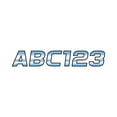 thumbnail image 2 of Hardline Products CHBLK700 700 Series 3" Letter/Number Kit - Chrome/Black, 2 of 3