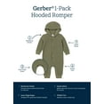 thumbnail image 6 of Gerber Baby Neutral Long Sleeve Hooded Romper, Sizes Newborn - 24 Months, 6 of 7