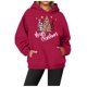 thumbnail image 1 of WILLBEST Sudadera Navideña para Mujer, Estilo Urbano, con Estampado de Letras, Cuello Redondo y Manga Larga Chica​​, 1 of 4