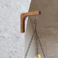 thumbnail image 2 of Wooden Hanging Hooks for Plants Wall Mount Plant Bracket Flowerpot Stand Brown 2Pcs, 2 of 8