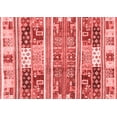thumbnail image 1 of Ahgly Company Machine Washable Indoor Rectangle Abstract Red Modern Area Rugs, 2' x 4', 1 of 4
