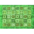 thumbnail image 1 of Ahgly Company Indoor Rectangle Abstract Green Modern Area Rugs, 6' x 9', 1 of 4