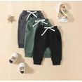 thumbnail image 5 of Ougyinr Baby Toddler Boys Cotton Jogger Sweatpants Pants  Cotton Pants With Pockets Multipacks Long Pants for 3m-3T, 5 of 9