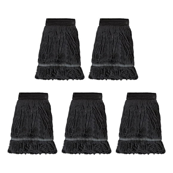 Commercial Mop Head Replacement,Red Cotton Looped End String, Wet Industrial Cleaning Vintage Mop Head Replacements Refill, Machine Washable - Ideal Refill for