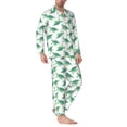 thumbnail image 2 of Uemuo Sea Turtle Pattern 2-Piece Loungewear Set - Men’s Soft Sleepwear, Cozy Winter PJs, Comfy Sleep Set-Small, 2 of 7