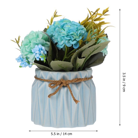 KAKOWELY 1Ud Planta Decorativa Imitada Bonsái Azul Para Adorno Y Regalo