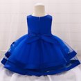 thumbnail image 4 of WOYY Newborn Girls Wedding Party Princess Dress Sleeveless Pageant Gown, Sizes 0-18M, 4 of 7