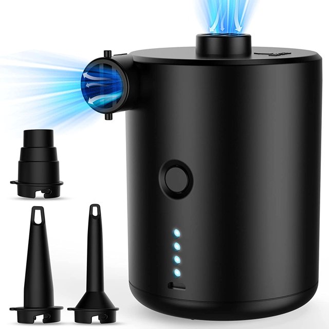Bomba de aire eléctrica bomba de batería portátil: compresor eléctrico pequeño bomba eléctrica mini bomba de aire eléctrica USB con 4000mah recargable para piscina camping colchón de aire an JFHHH pequeña