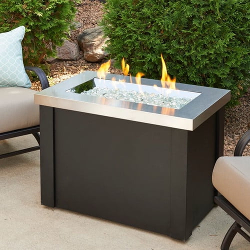 The Outdoor GreatRoom Company Providence Metal Gas Firepit Table by The Outdoor GreatRoom Company
