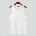 thumbnail image 3 of INCERUN Men Belt Punk Fancy Shirts Pure Color Holiday Casual Comfy Tank Tops Vest, 3 of 7