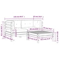 thumbnail image 4 of vidaXL Canapé de Jardin avec Coussins et Repose-Pieds 2 Places, 4 of 5