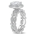 thumbnail image 3 of Everly Women's Created Moissanite 10k White Gold Bridal Set, 3 of 8
