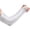 White, variant on Arm Sleeves with Thumb Hole, UPF 50+ UV Protection Cooling Compression Sleeves for Men Women, Perfect for Driving Cycling Running Outdoor Sports