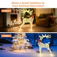 thumbnail image 3 of Costway 4.4FT Lighted Standing Reindeer Christmas Decoration Pre-Lit 120 LED Bulbs, 3 of 6