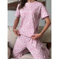 thumbnail image 6 of Women'S Pajamas 2 Piece Cotton Blend PJ Set Pink XL, 6 of 9