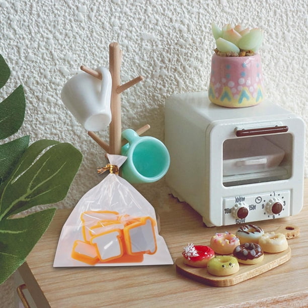 Juego de Comida para Casa de Muñecas Hecha a Mano, Decoración de Pan de Comida de Simulación de Regalo, Decoración de Micropaisaje en Miniatura, Diseñ Pan de Salvador casa de muñecas pan en miniatura