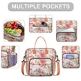 thumbnail image 2 of Pioneer Flower Floral Print Pattern Womens Lunch Box for Work,Insulated Large Lunch Bag for Tween and Teen,Loncheras Para Mujer,Leakproof Adult Lunch Bag for Work,Beach,Travel,Picnic,Camping, 2 of 7