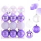 thumbnail image 1 of Wmhnj Juego de 24 adornos navideños para rbol de Navidad, bolas colgantes de plstico transparente electrochapado de 6 cm, decoracin navideña para fiestas, bodas y el hogar., 1 of 8