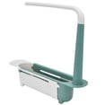 thumbnail image 3 of Telescopic Sink Rack, Keep Dry Telescopic Sink Storage Rack Humanized Design  For Kitchen For Home Green, 3 of 8