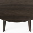 thumbnail image 5 of Flats & Castles Wesley 37" Round Wood Dining Table in Charcoal Walnut, 5 of 5