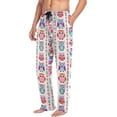 thumbnail image 4 of GZHJMY Owl Pajama Pants for Men, Lounge Pants Lightweight Men Pajama Bottoms with Drawstring Pockets, Christmas New Year Birthday Gifts, Small, 4 of 6