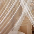 thumbnail image 4 of kiskick 4 Corners Post Canopy Bed Curtains Cozy Drape Canopy Bed Frames Netting for Twin Full Queen King Bed - Cute Princess Lace Bedroom Decoration, 4 of 8