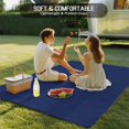 thumbnail image 4 of Navy Blue Pure Color Outdoor Rug for Patio/Deck/Porch, Non-Slip Large Area Rug 4 x 6 Ft, Aesthetics Contemporary Luxury Indoor Outdoor Rugs Washable Area Rugs, Reversible Camping Rug Carpet Runner, 4 of 8
