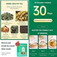 thumbnail image 4 of 3pcs Herbal Sanqing Tea Green Teas Chinese Daily Herbal Nourishing Liver Tea 5g 30pcs, 4 of 5