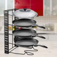 thumbnail image 4 of LAFGUR Frying Pan Organizer,Multi Tiers Pot Frying Pan Lid Storage Rack Organizer Kitchen Cookware Stand Holder, Pot Storage Holder, 4 of 7