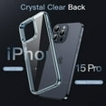 thumbnail image 3 of JETech Case for iPhone 15 Pro 6.1-Inch, Non-Yellowing Shockproof Phone Bumper Cover, Anti-Scratch Clear Back (Blue), 3 of 6
