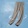 thumbnail image 5 of Zszcpp Summer Pants For Mens 2025 Drawstring Quick Drying Basic Style Elastic Waist Ice Silk Sports Lounge Trousers Casual Trouser, 5 of 7