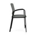 thumbnail image 2 of Newport Reception Waiting Room 24.5" Hip Chair / Black Steel / Light Gray, 2 of 5