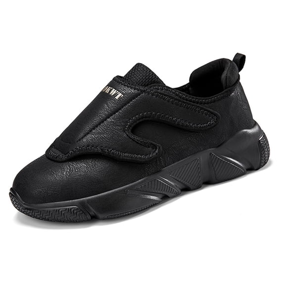 Men's Extra Wide Fit Leather Walking Shoes, Bunion Swollen Feet Comfort Broad Toe Box Orthopaedic Diabetic Friendly Footwear
