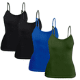 thumbnail image 1 of Set 4 Blusas Mujer Tirantes Unitalla Casual Blusa Crop Top Dama, 1 of 5