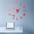 thumbnail image 2 of Diconna Household Stereoscopic Clock Sticker Daily Sticky Mirror Wall Clock, 2 of 2