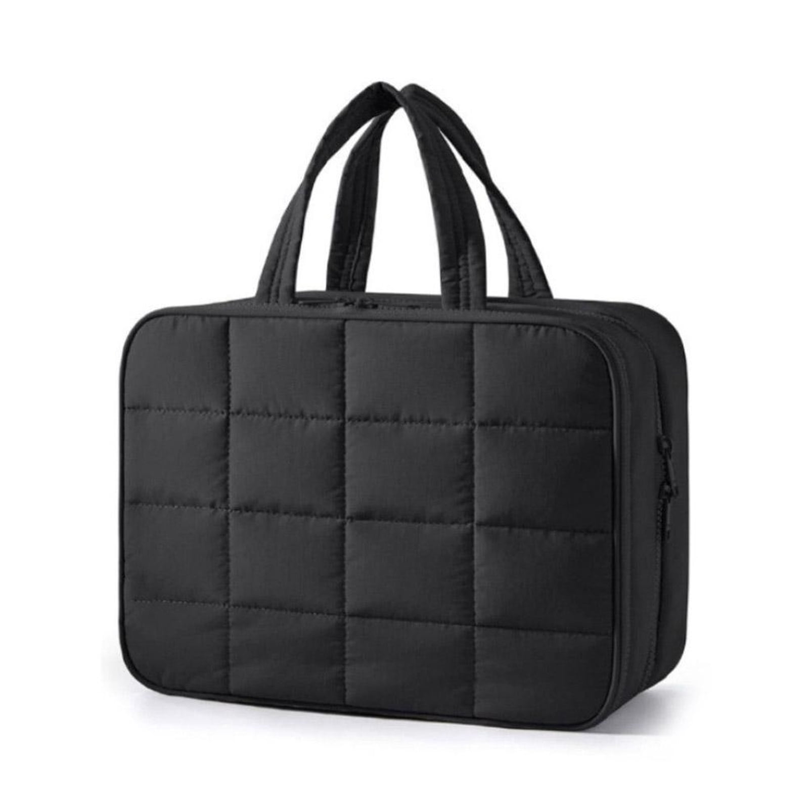 Travel Toiletry Bag for Women, Hanging Travel Bag for Toiletries, Puffy Makeup Cosmetic Bag Organizer, Carry-on Travel Accessories Essentials (a)