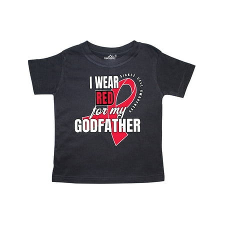 

Inktastic Sickle Cell Awareness I Wear Red For My Godfather Gift Toddler Boy or Toddler Girl T-Shirt