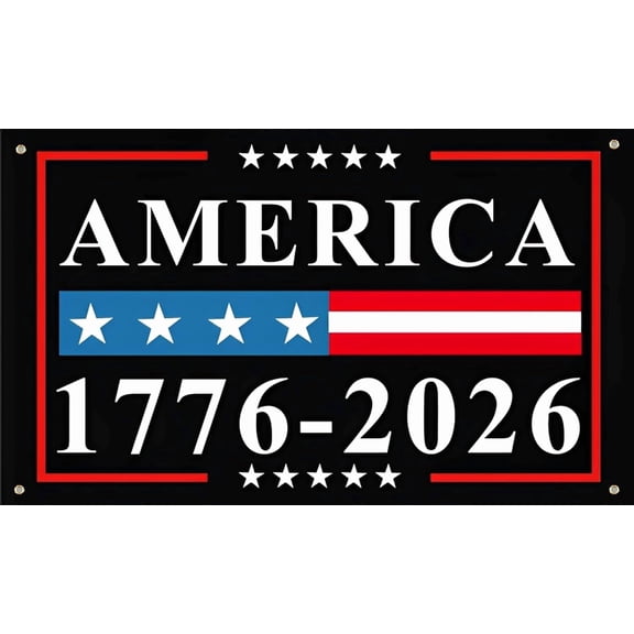 USA 250th Anniversary Flag America 250 Doulbe Sided 3Ply Flag 3x5 Feet, Durable Polyster Banner with 2 Grommets Special Edition 250 Celebration