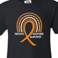 thumbnail image 4 of Inktastic Multiple Sclerosis Awareness Orange Ribbon Rainbow Youth T-Shirt, 4 of 5