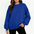 thumbnail image 6 of Sweatshirt for Women Oversized Crewneck Long Sleeve Pullover Fleece Top 2025 Fall Winter Fashion Outfits Clothes,Size S-2XL, 6 of 6