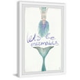 thumbnail image 2 of Marmont Hill Let's Be Green Mermaids Tail Framed Wall Art, 12.00" x 1.50", 2 of 6