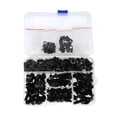 thumbnail image 1 of Tornillos de parabrisas Unique Bargains compatibles con la mayoría de las motos deportivas para Kawasaki, Yamaha, Suzuki, Honda, Ducati, BMW, etc. Acero inoxidable, goma, negro, 1 of 6