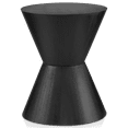 thumbnail image 1 of Bouclair Table d'Appoint en Bois Sablier Noir, 1 of 6